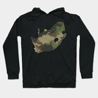 South Africa Map Camo Pattern African Safari Camouflage Hoodie